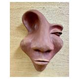 Fantastic Abstract 3D Face Wall Sculpture by Denise S. Tennen