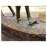 LARGE Old Vintage Frederic Remington Bronze Sculpture - "Norther"