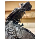 LARGE Old Vintage Frederic Remington Bronze Sculpture - "Norther"