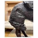 LARGE Old Vintage Frederic Remington Bronze Sculpture - "Norther"