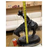 LARGE Old Vintage Frederic Remington Bronze Sculpture - "Norther"