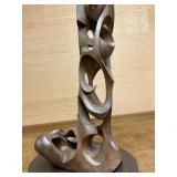 LARGE & Fantastic Abstract Wood Sculpture by Renowned Ecuadorian Wood Carver Luis Potosi
