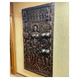 Massive & Amazing Relief Carved Dogon Door