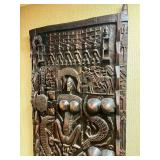 Massive & Amazing Relief Carved Dogon Door