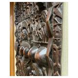 Massive & Amazing Relief Carved Dogon Door