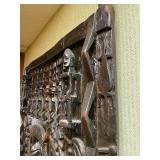 Massive & Amazing Relief Carved Dogon Door