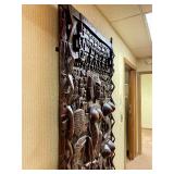 Massive & Amazing Relief Carved Dogon Door