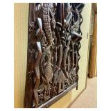 Massive & Amazing Relief Carved Dogon Door