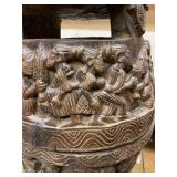 Old Carved Yoruba Ceremonial Ife Bowl w/Lid