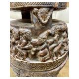 Old Carved Yoruba Ceremonial Ife Bowl w/Lid