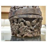 Old Carved Yoruba Ceremonial Ife Bowl w/Lid