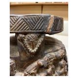 Old Carved Yoruba Ceremonial Ife Bowl w/Lid