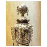 Pair of Large & Impressive Faux Ivory Temple Style Lanterns