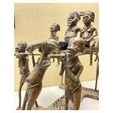 HUGE Old Benin Bronze Royal Processional Sculpture