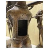 HUGE Old Benin Bronze Royal Processional Sculpture