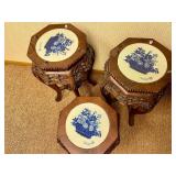 Matching Set of 3 Vintage Plant/Fern Stands