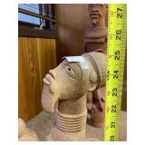 LARGE Ancient African Djenne Terracotta Equestrian Figural Sculpture