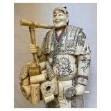 HUGE Vintage Japanese Carved Bone Figure