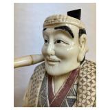 HUGE Vintage Japanese Carved Bone Figure