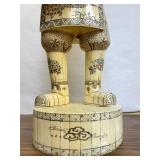 HUGE Vintage Japanese Carved Bone Figure