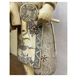 HUGE Vintage Japanese Carved Bone Figure