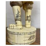 HUGE Vintage Japanese Carved Bone Figure