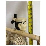 HUGE Vintage Japanese Carved Bone Figure