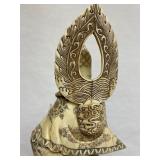 Large & Beautiful Chinese Carved Bone Guan Yin Figure w/Dragon