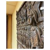Large Early Relief Carved Dogon Granary Door