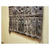 Large Early Relief Carved Dogon Granary Door