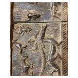 Large Early Relief Carved Dogon Granary Door