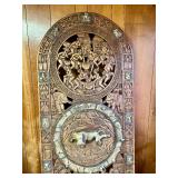 Large & Ornately Carved Bamoun / Bamileke Royal Palace Door