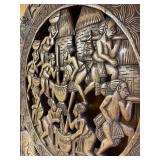 Large & Ornately Carved Bamoun / Bamileke Royal Palace Door