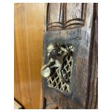 Large & Ornately Carved Bamoun / Bamileke Royal Palace Door