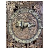 Large & Ornately Carved Bamoun / Bamileke Royal Palace Door