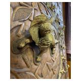 Large & Ornately Carved Bamoun / Bamileke Royal Palace Door