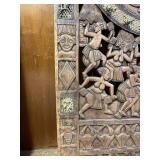 Large & Ornately Carved Bamoun / Bamileke Royal Palace Door