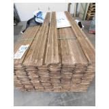 1 x 6 Pine Tongue & Groove Pine Rustic Resaw Finish with a Brown Kodiak Stain - 1728 Linear Feet