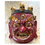 Vintage Mahakala Mask from Bhutan