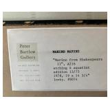 Marino from Shakespeare II Limited Edition Framed Etching Print by Marino Marini