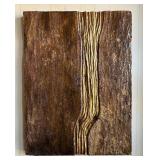 "If the Foundation be Destroyed" Original Textured Abstract Artwork by K Daphnae Koop