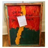 "If the Foundation be Destroyed" Original Textured Abstract Artwork by K Daphnae Koop