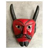 Vintage Wooden Mask from Mexico