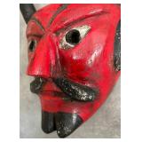 Vintage Wooden Mask from Mexico