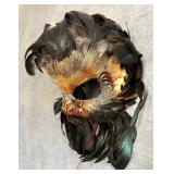 Fantastic New Orleans Mardi Gras Feather Mask