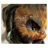 Fantastic New Orleans Mardi Gras Feather Mask