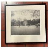 Lawn, Hall Place, England Framed Platinum Garden Photograph Print