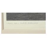 Lawn, Hall Place, England Framed Platinum Garden Photograph Print
