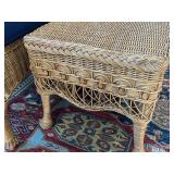 Wicker Sofa and Coffee Table