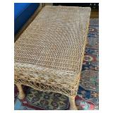 Wicker Sofa and Coffee Table